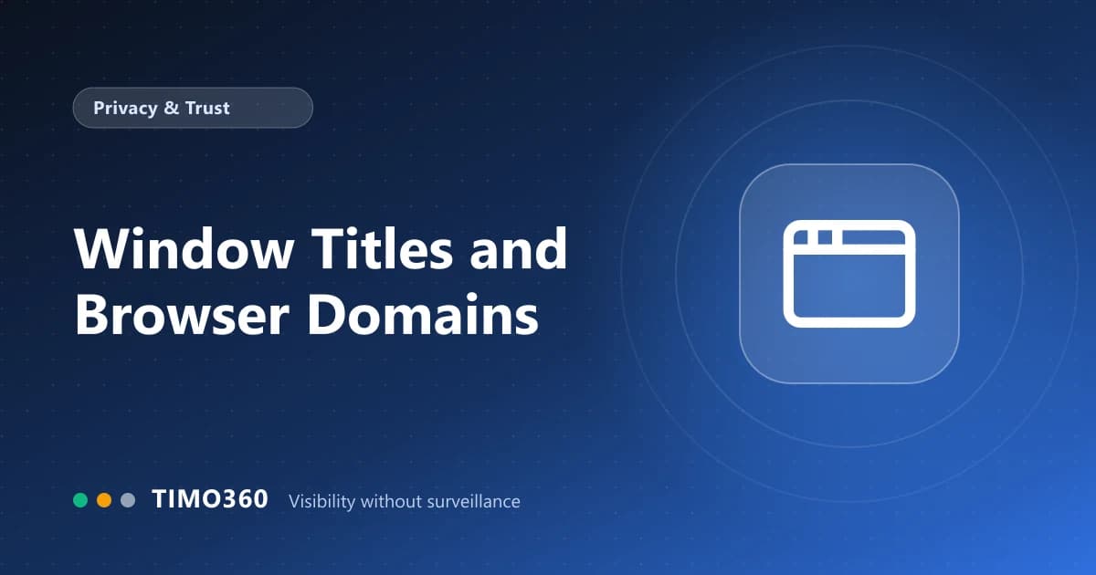 Window Titles and Browser Domains: What Is Recorded in Employee Activity Tracking Without Screenshots