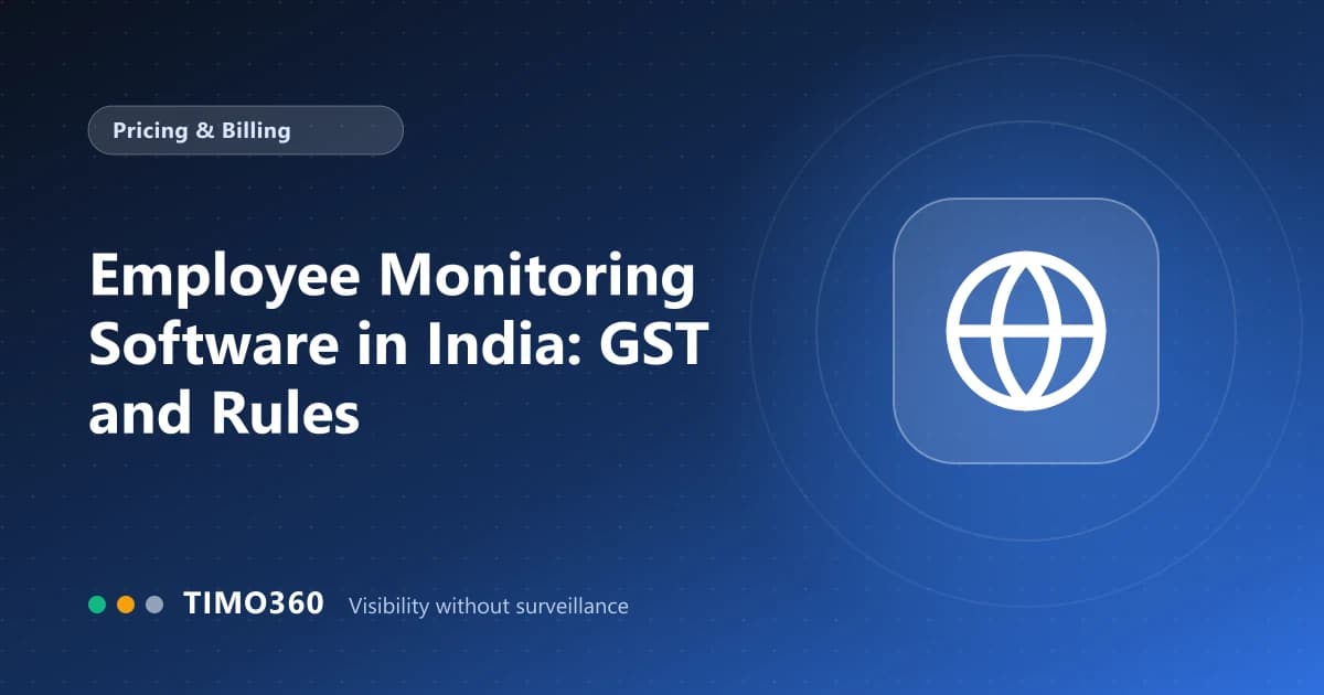Employee Monitoring Software in India: GST, Billing and Questions to Ask