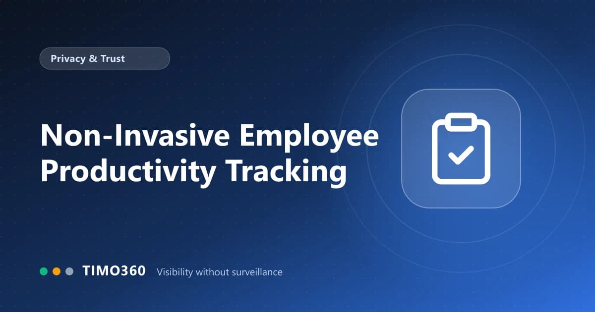 Non-Invasive Employee Productivity Tracking: Measuring Work Without Watching People